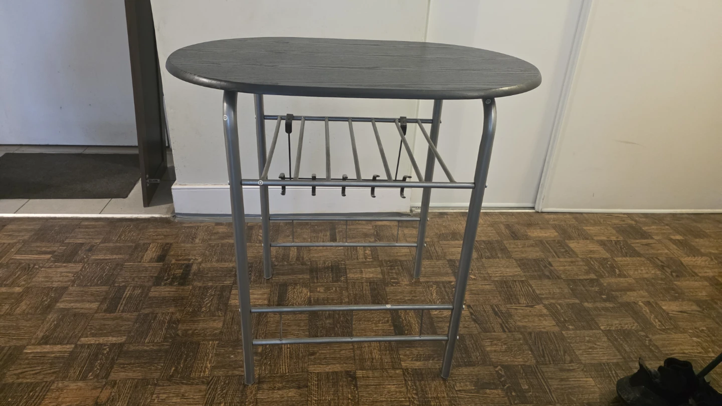 3-Piece Space-Saving Breakfast Bar Set – Table & 2 chairs - photo 4