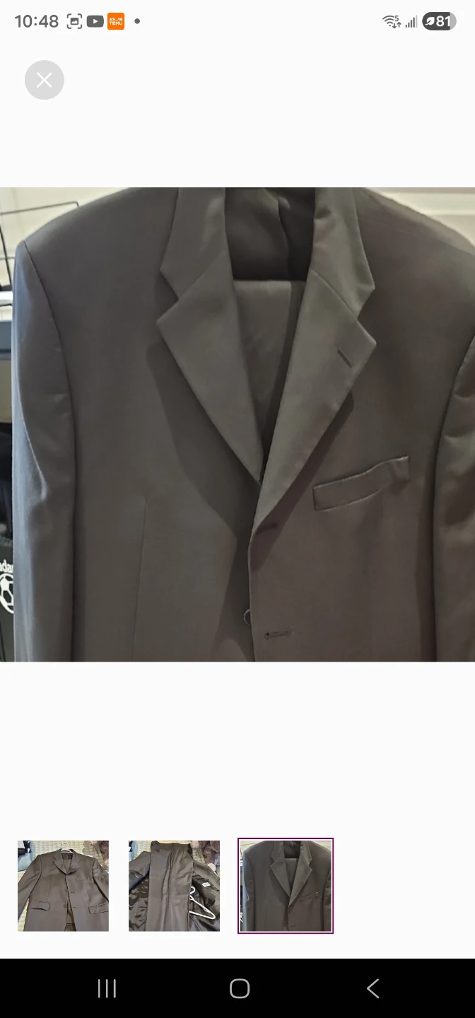 Alfani Men's Dark Gray Suit Jacket