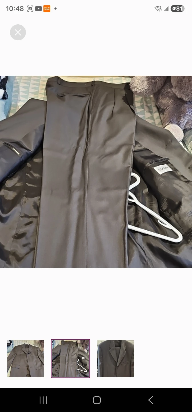 Alfani Men's Dark Gray Suit Jacket - photo 2