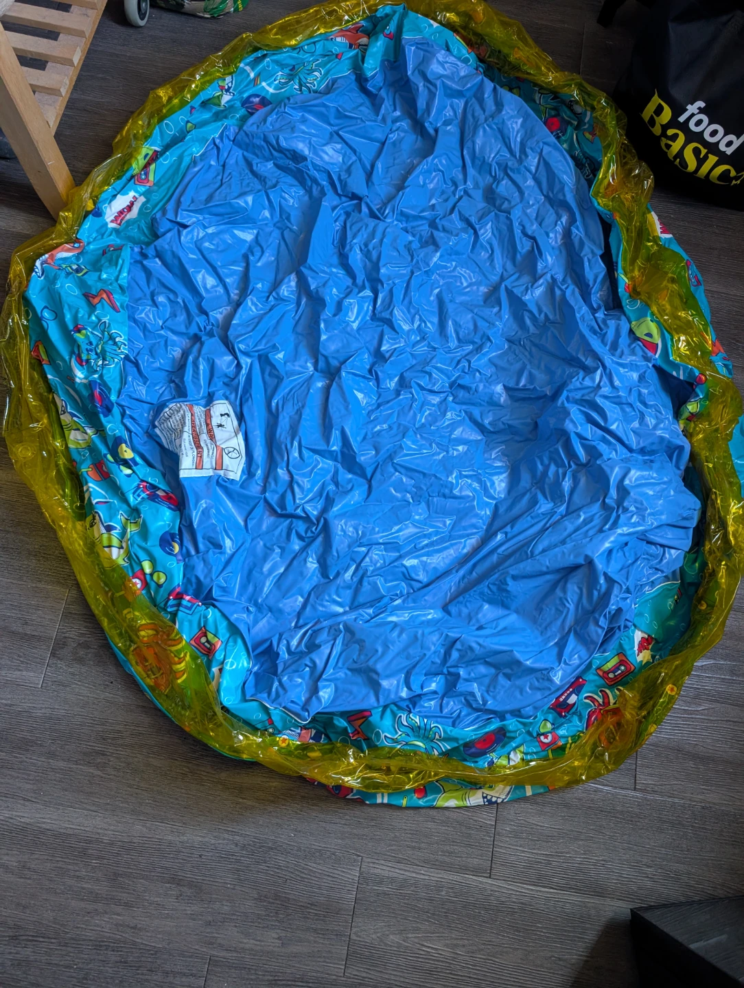 Inflatable Kiddie Pool with Fun Print