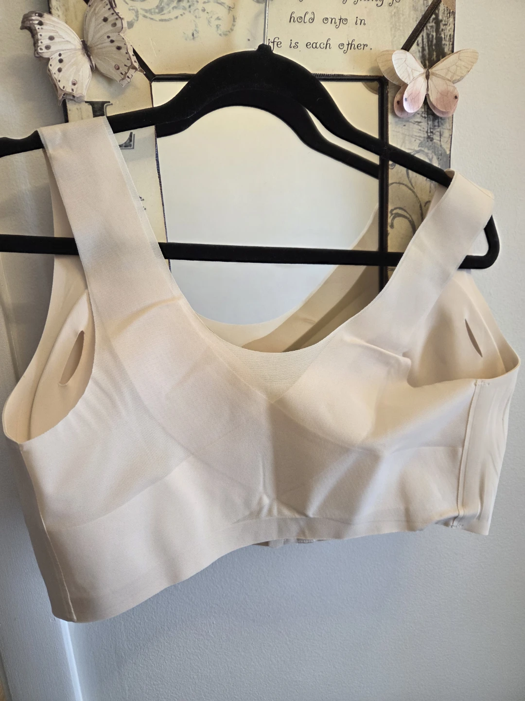 Anna Comfy Women's XL Beige Seamless Sports Bra - photo 3