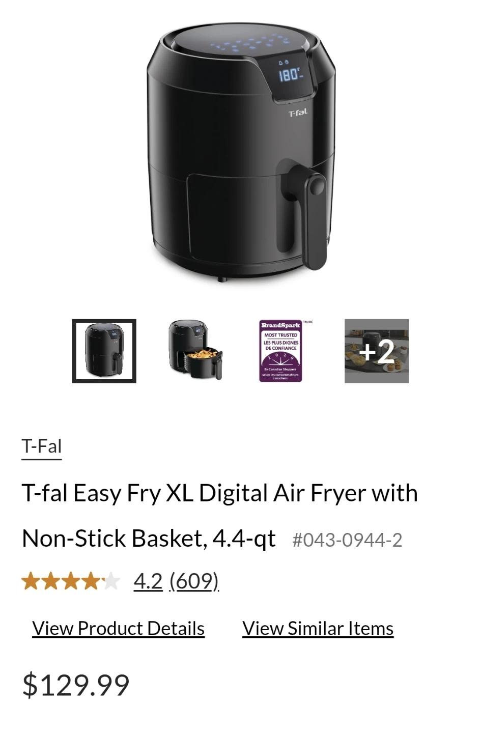 T-fal Easy Fry XL Digital Air Fryer - photo 2