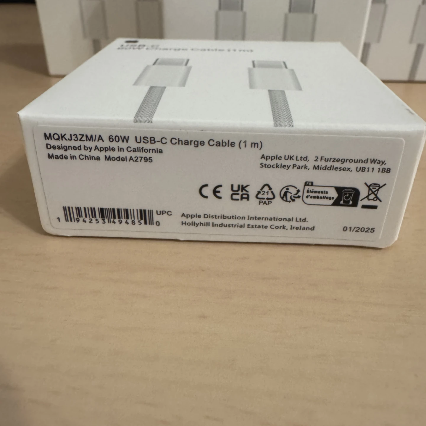 Original Apple 60W USB-C Charge Cable (1m) - photo 4