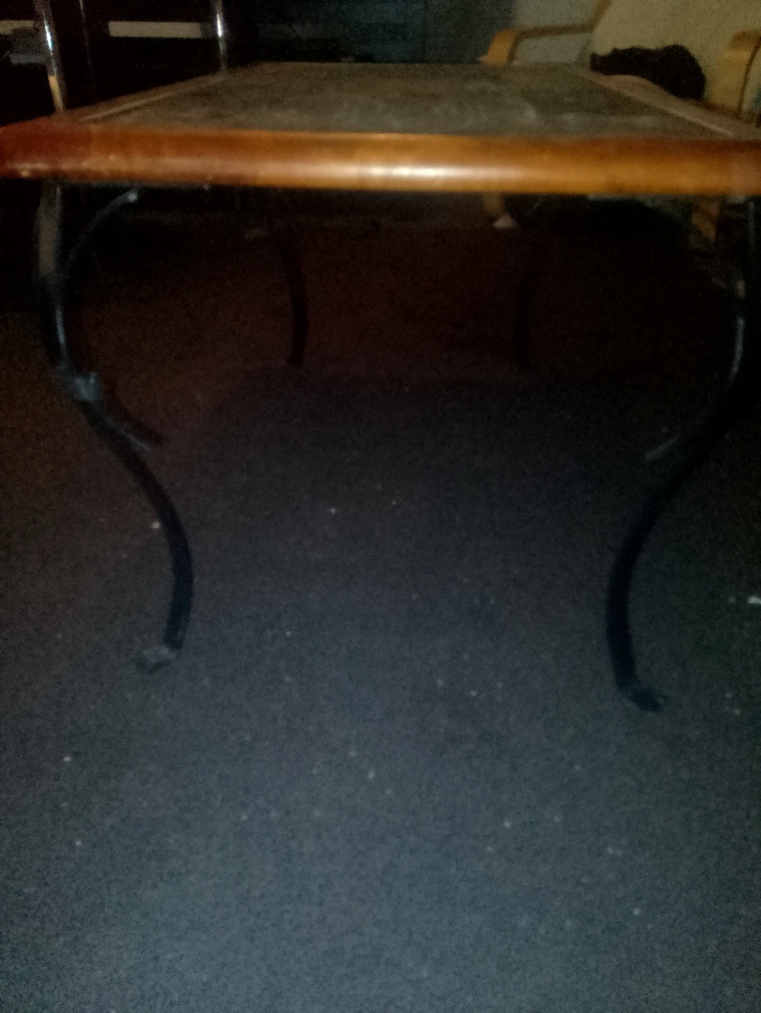 Wooden Framed Coffee Table with Stone Tile Top - photo 3