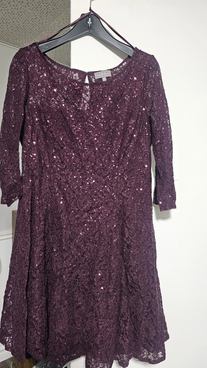Laura Sequin Lace Dress Size 16 - photo 2