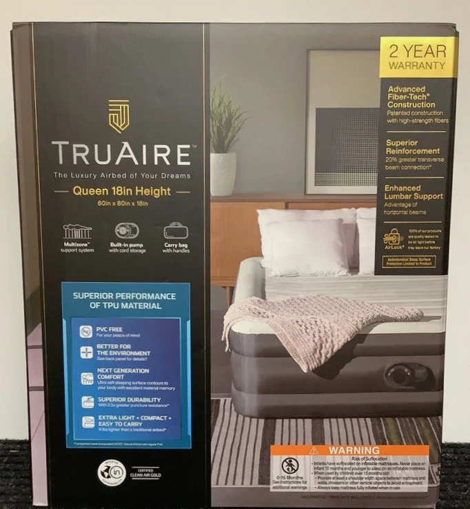 Tru Aire Queen 18in Air Bed Mattress