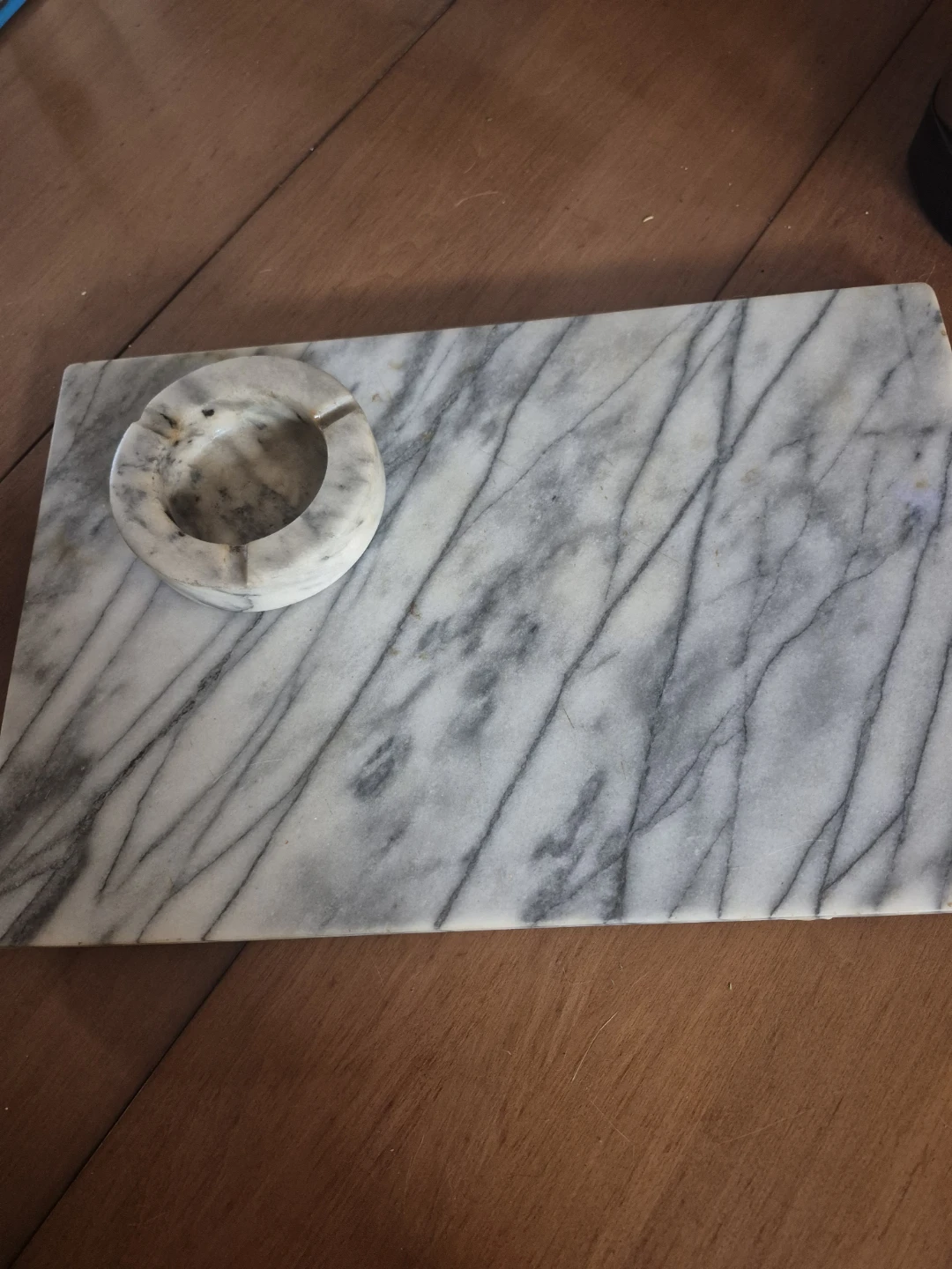 Marble Serving Platter with Ashtray - photo 3