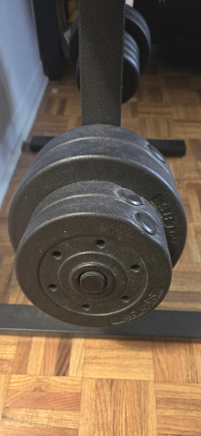 Adjustable Dumbbell Set with Rack - photo 3