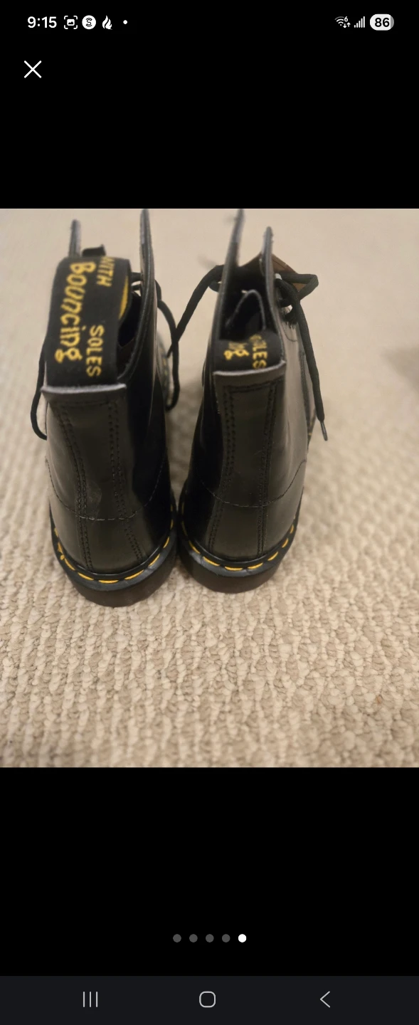 Dr. Martens Black Leather Boots sz 11 Men - photo 3