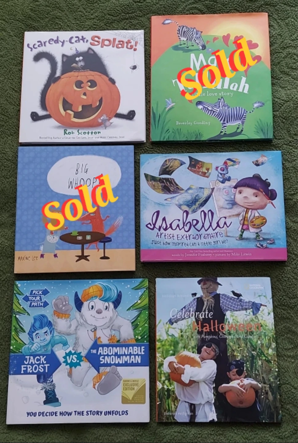 Set of 4 hardcover Children's Books $3 each