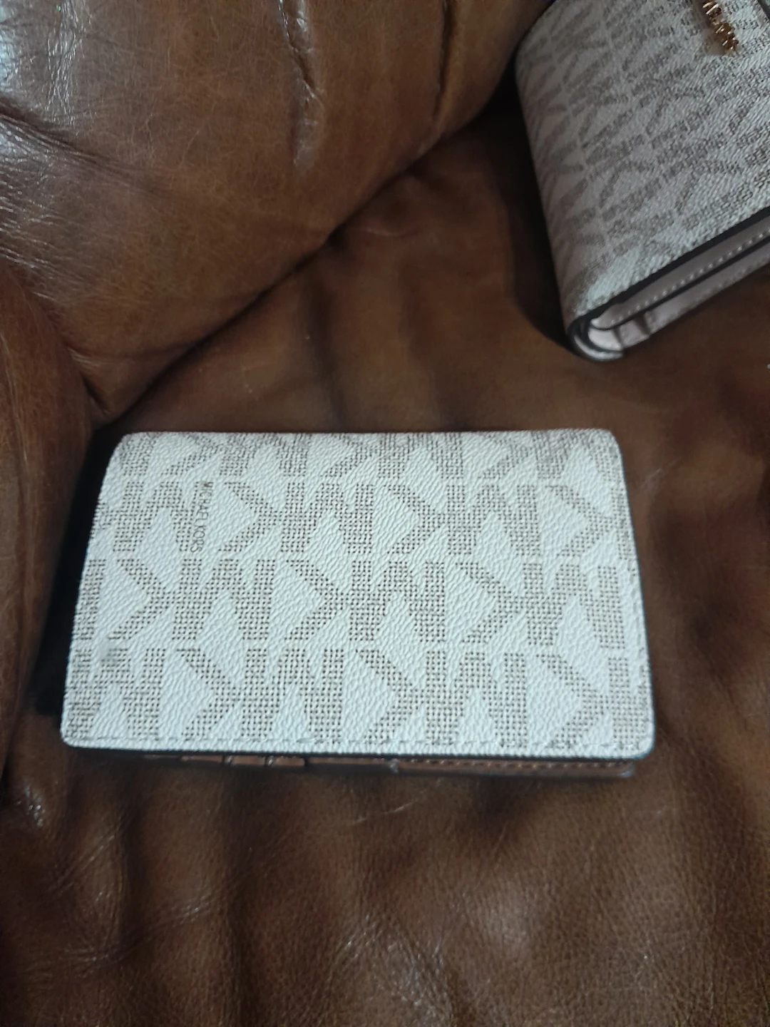 Michael Kors Jet Set MK Signature Wallet Vanilla/Luggage - photo 2