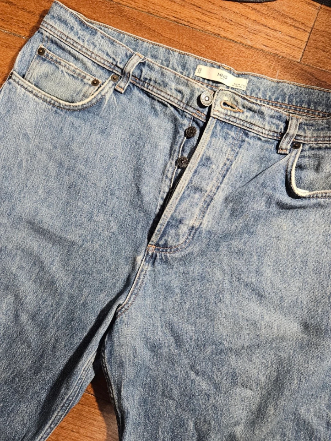 Mango Tapered Button fly Jeans - photo 4