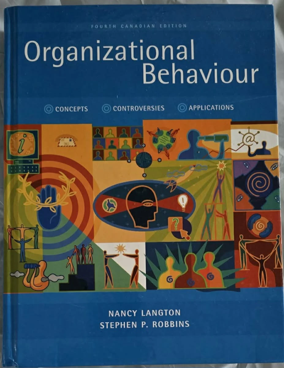 Organizational Behaviour Fourth Canadian Edition Textbook