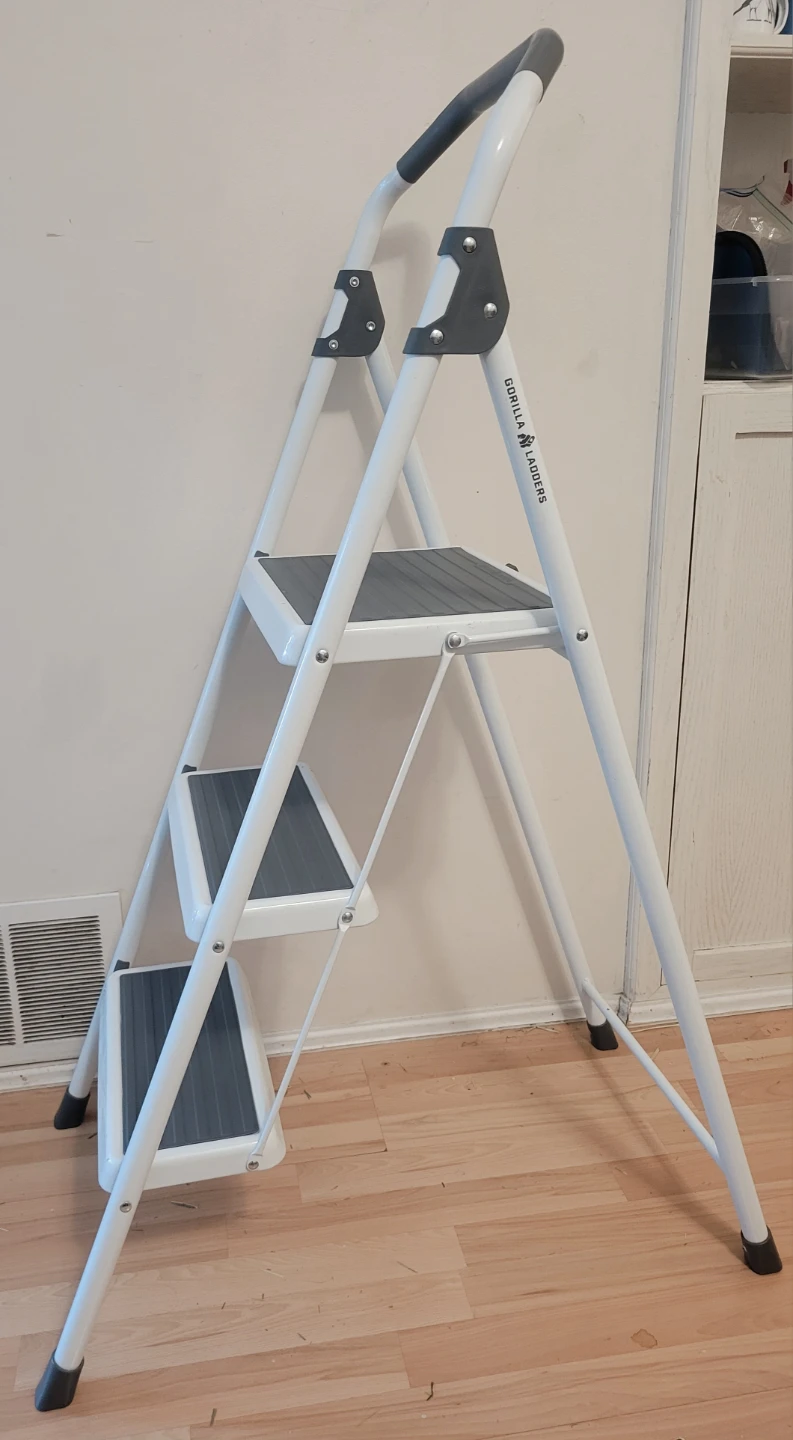 Gorilla Ladders 3-Step Folding Step Stool Ladder