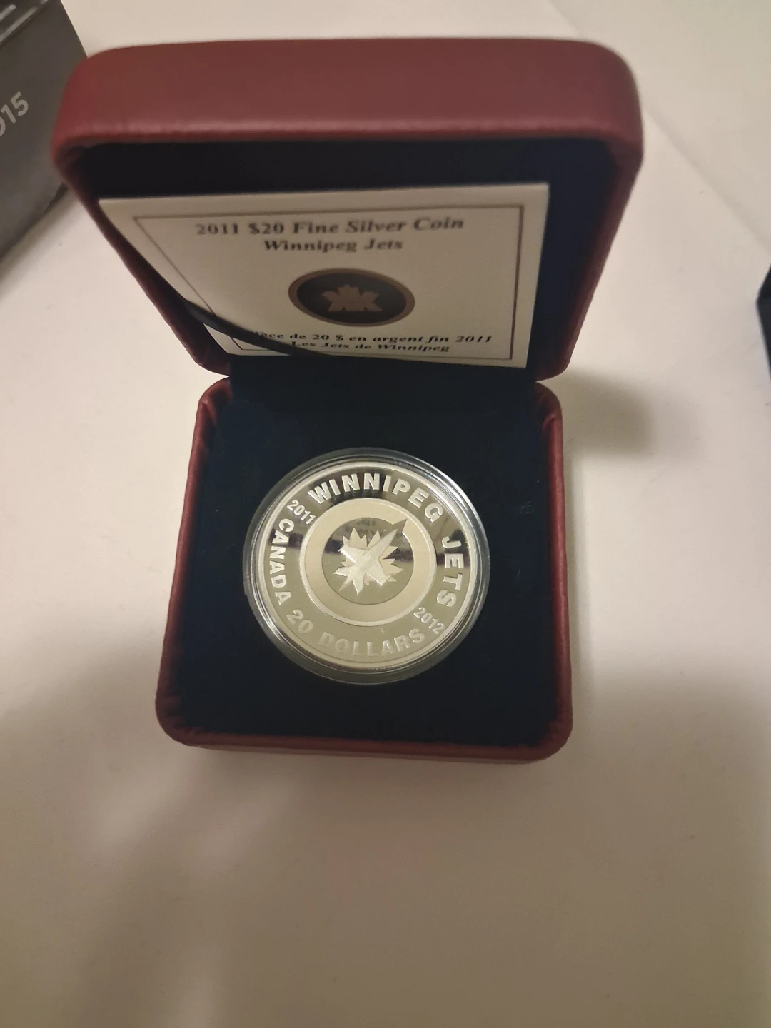 2011 Winnipeg Jets Silver .999 Coin - photo 2