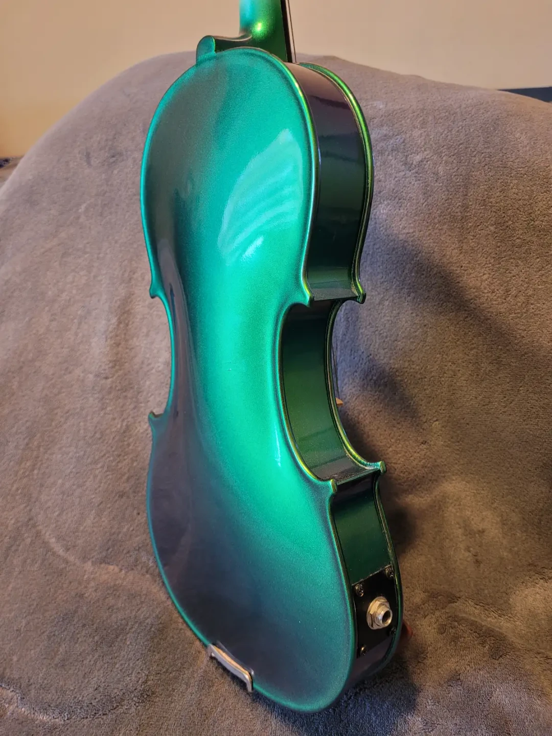 Electric Acoustic 4/4 Violin w/ Bow & Case - photo 4