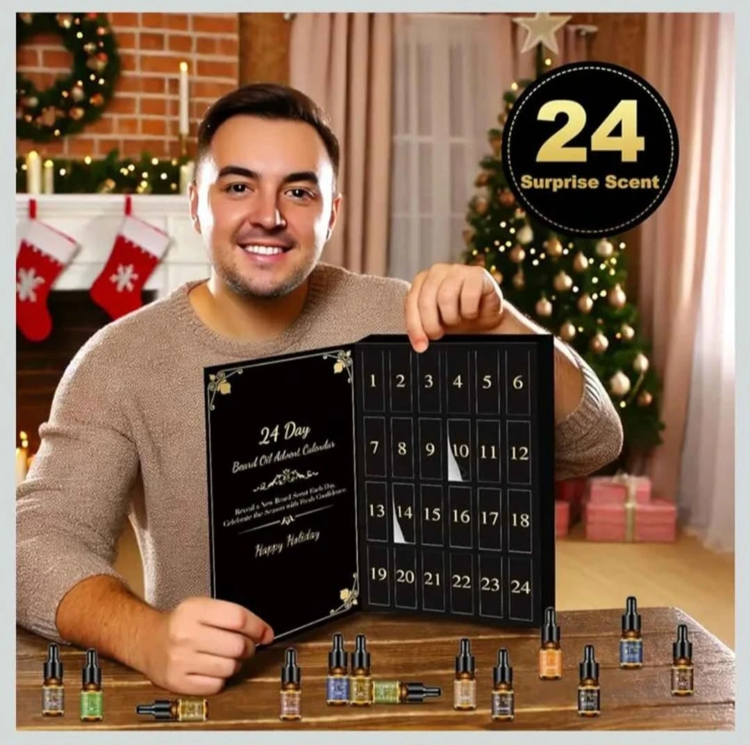 24pcs Beard Oil Advent Calendar 2025, Christmas,birthday ... - photo 4