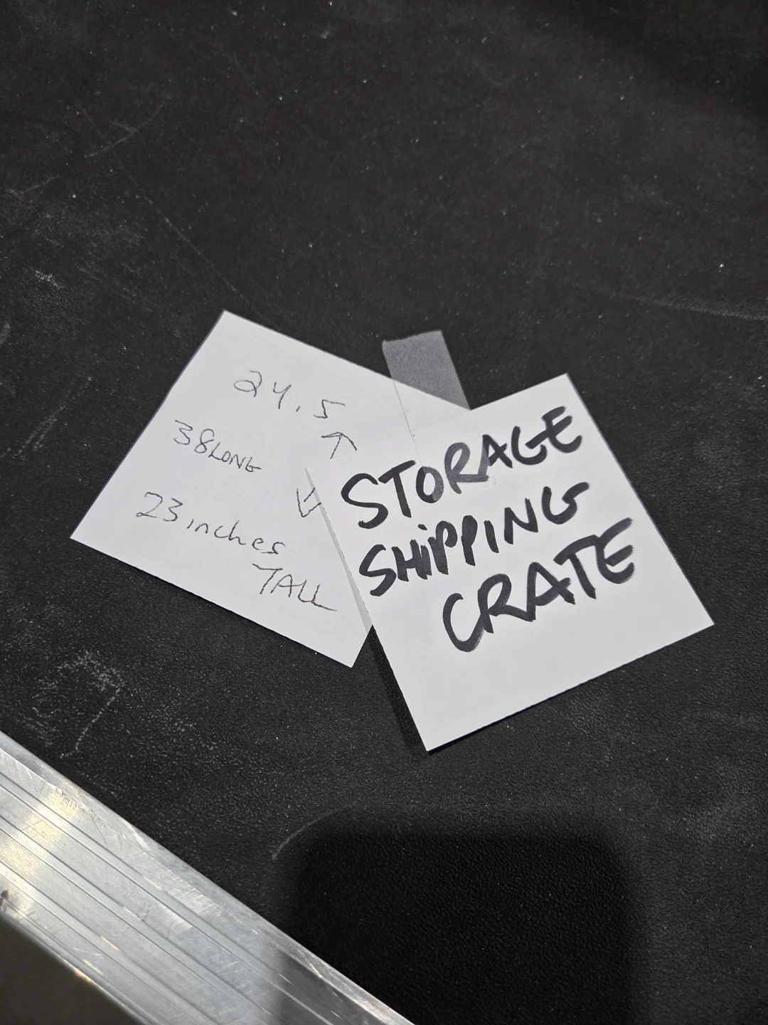 Large Black Storage Shipping Crate - photo 3
