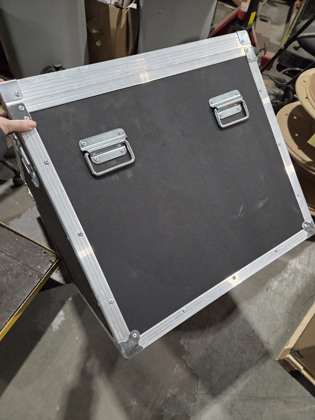 Large Black Storage Shipping Crate - photo 4