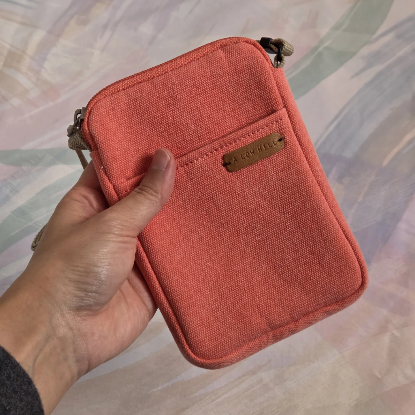 Coral Red Crossbody Bag