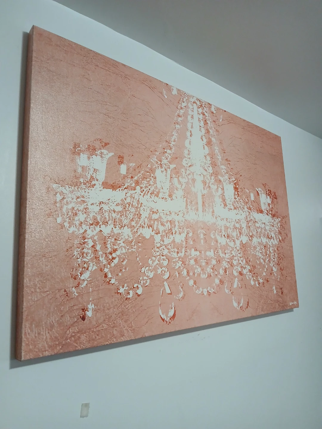 Oliver Gal Rose chandelier Canvas Wall Art Print 45"×30"