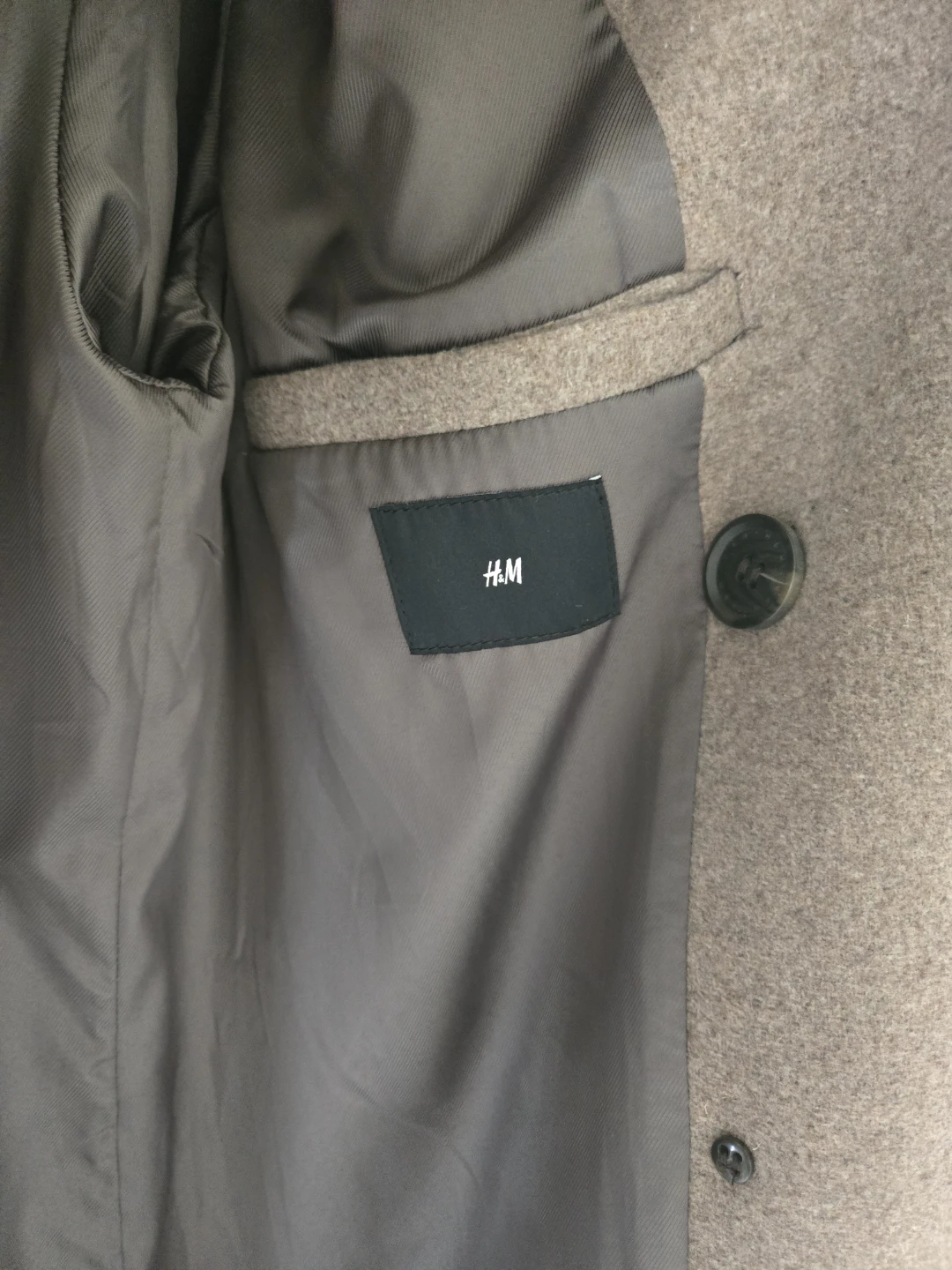 H&M Double Breasted Overcoat Medium/Large - photo 2