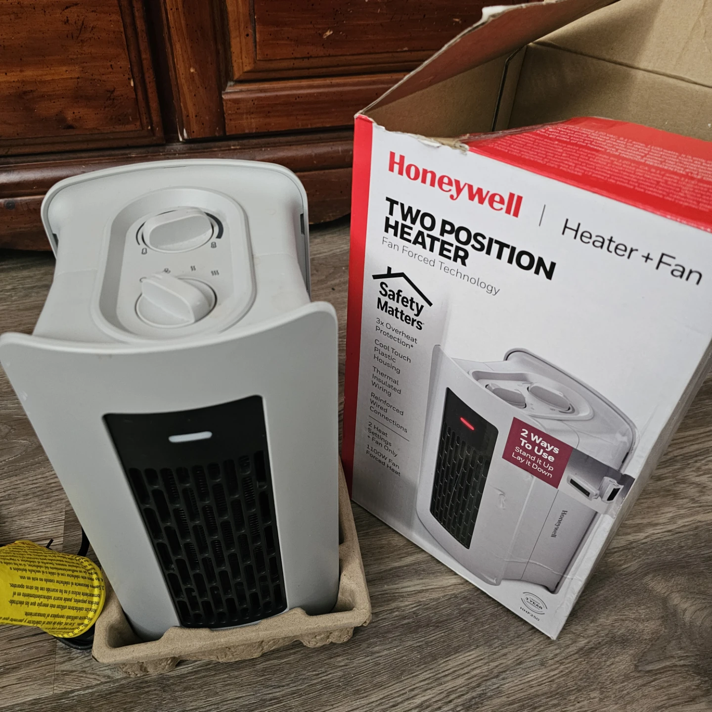 Honeywell Two Position Heater Fan Forced Technology