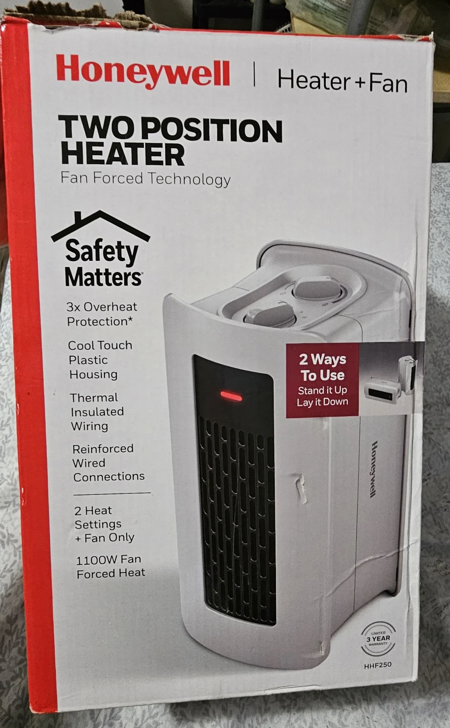 Honeywell Two Position Heater Fan Forced Technology - photo 5