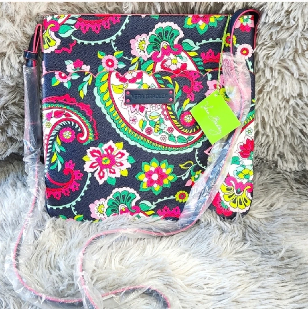 Vera Bradley Slim Hipster Crossbody Bag Petal Paisley