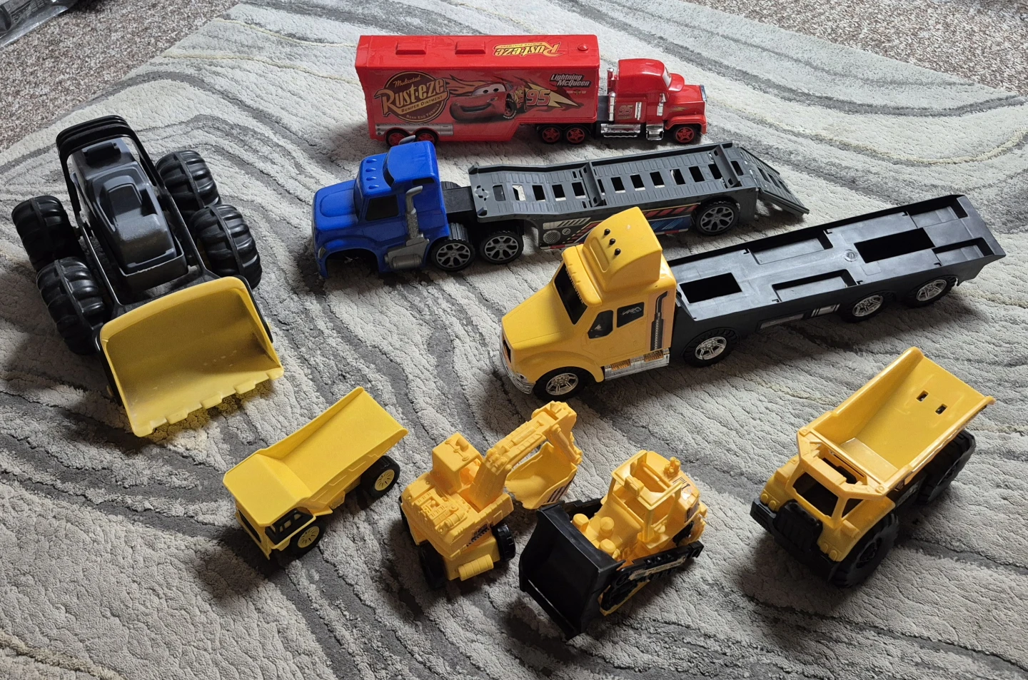 Toy Construction Vehicles and Trucks Lot