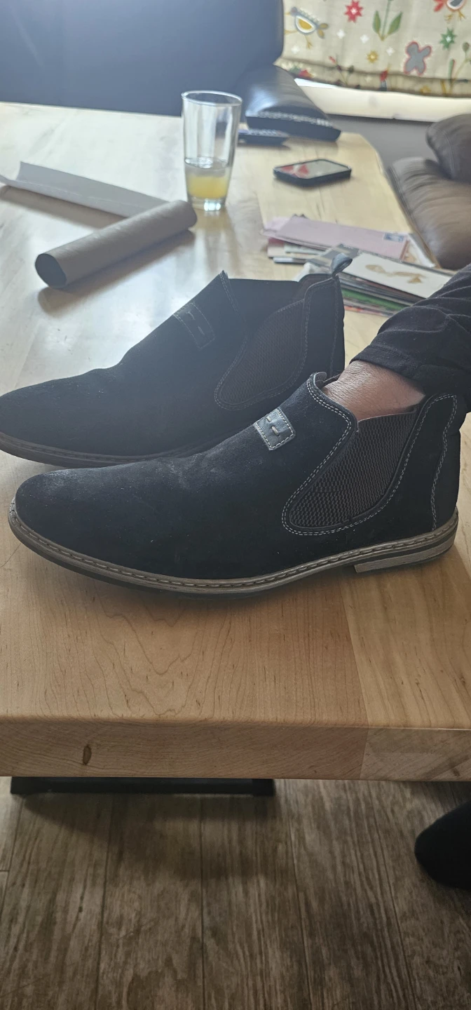 Rieker Black Suede Chelsea Boots - photo 3