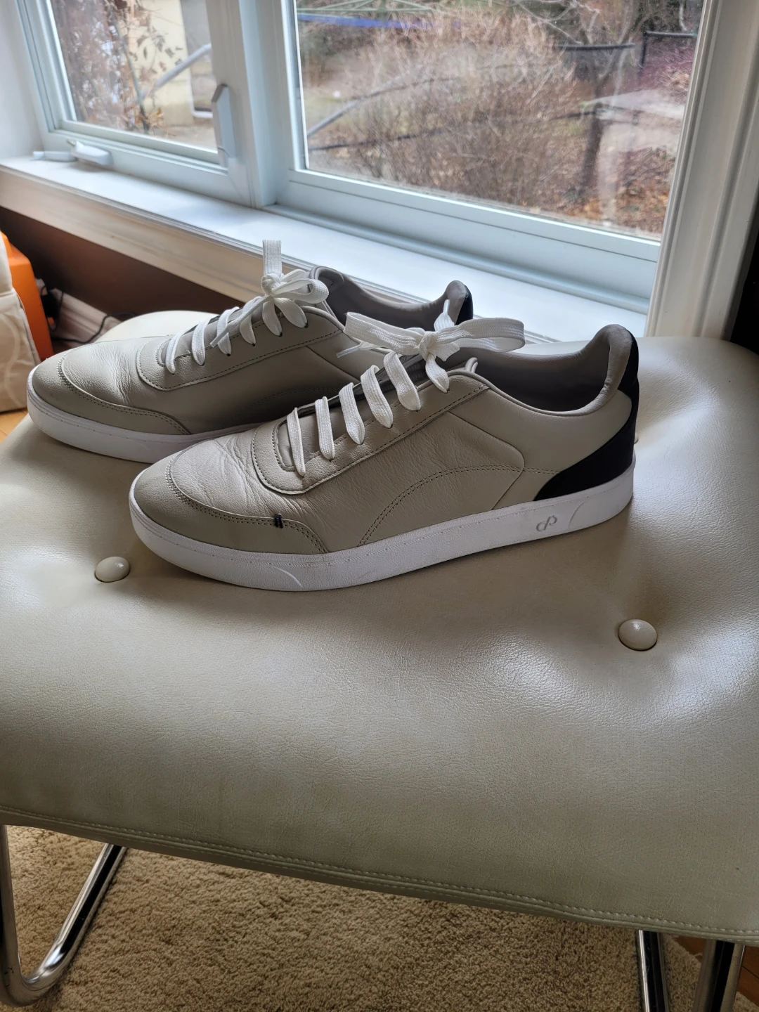C/P By Puma Light Grey Leather Sneakers - photo 4