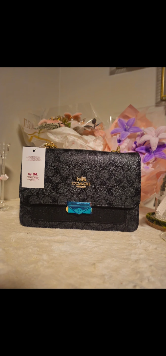 Coach Signature Pattern Shoulder Bag