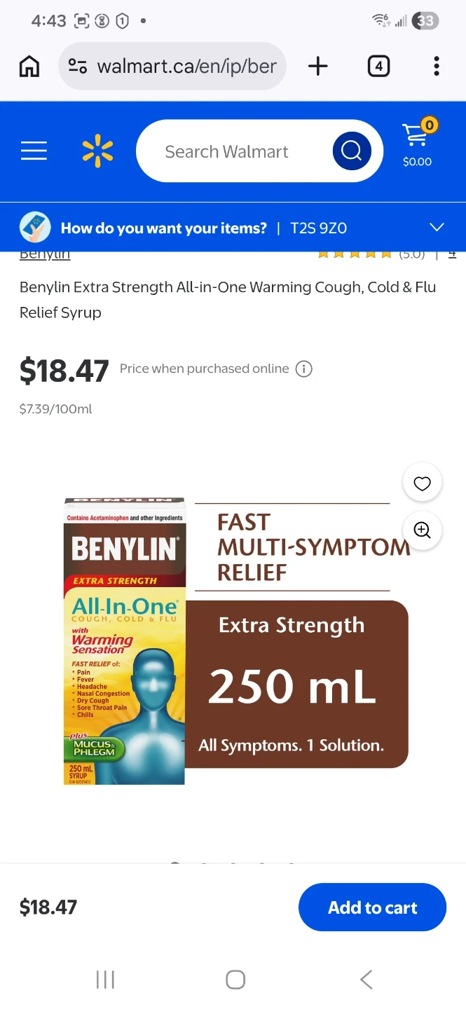 Benylin Extra Strength All-In-One Cough, Cold & Flu Syrup 250 mL - photo 3