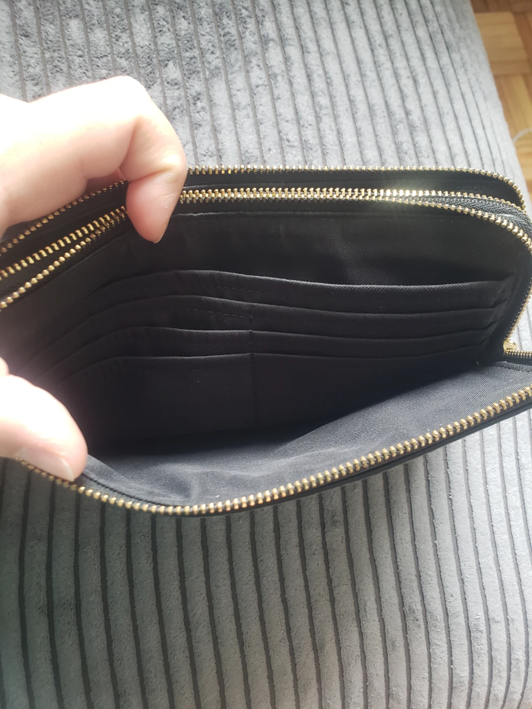 Brand New COACH Black Leather Wristlet Wallet - photo 4