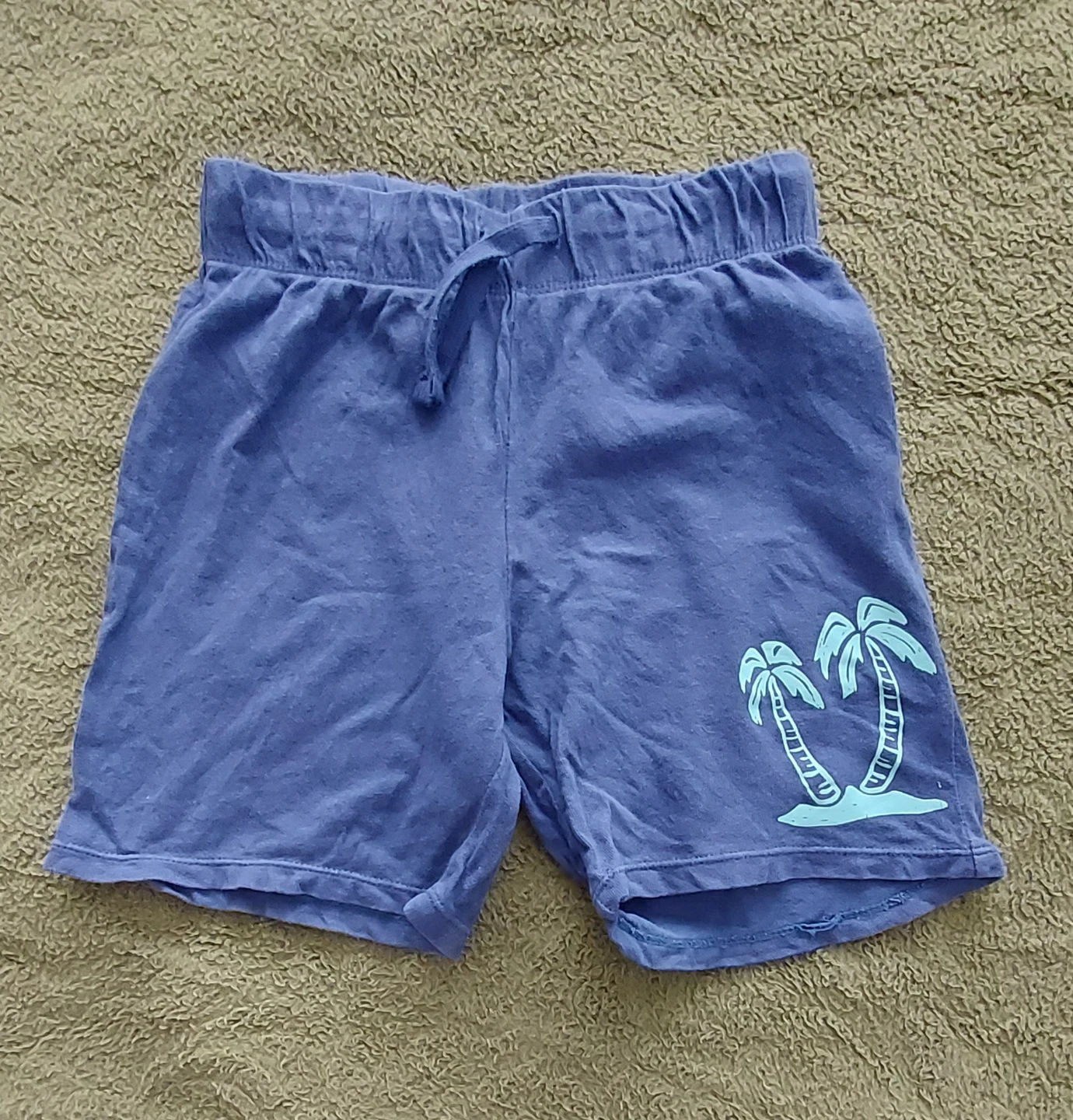 Kid's H&M Blue Palm Tree T-shirt and Shorts Set - photo 4