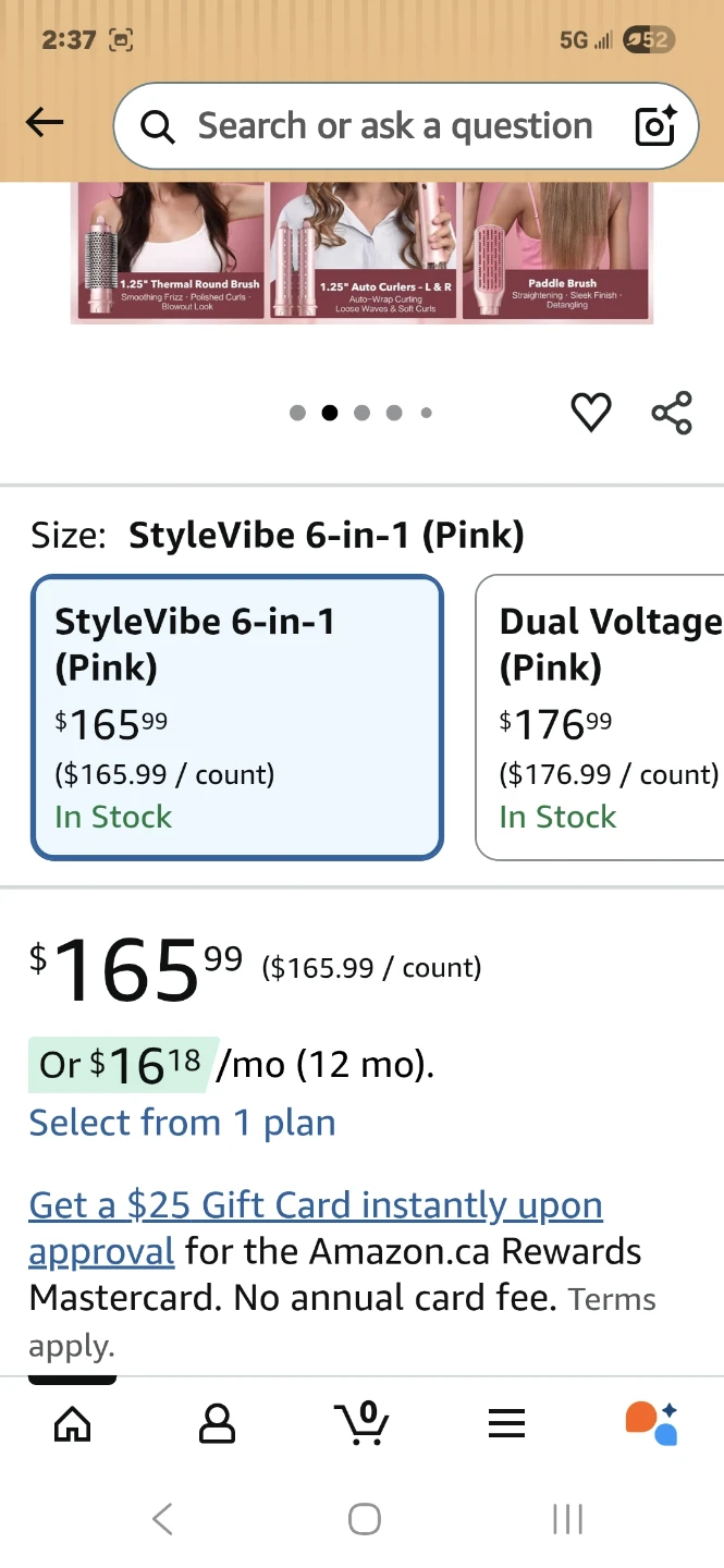 MythInsight StyleVibe 6-in-1 Hair Styler (Pink) - photo 2