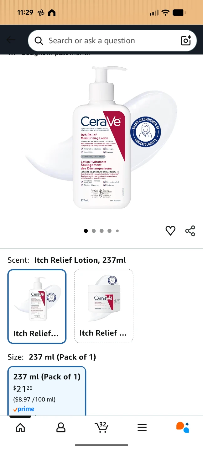 CeraVe Itch Relief Moisturizing Lotion 237ml - photo 2