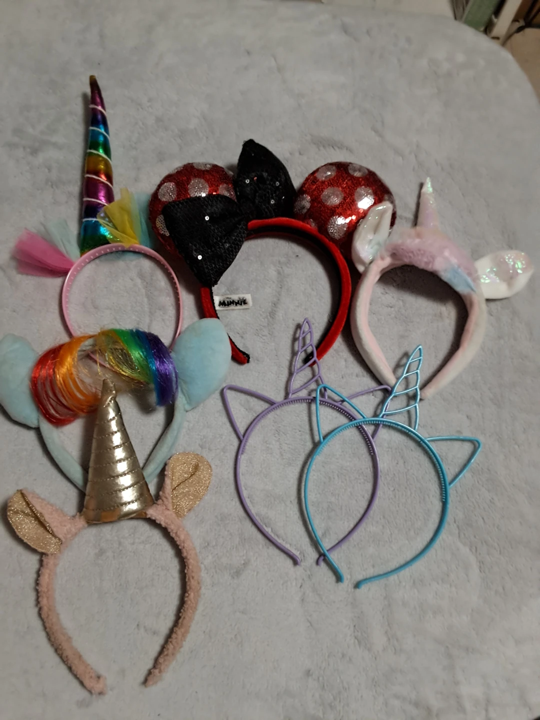Headbands - Unicorn, Minnie Mouse & Cat Ears Lot