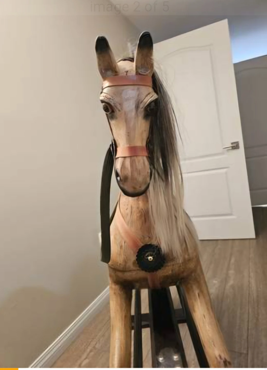 Vintage Wooden Rocking Horse - photo 2