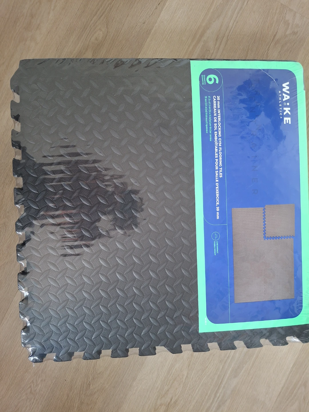 Wake Athletics 20mm Interlocking Gym Floor Tiles