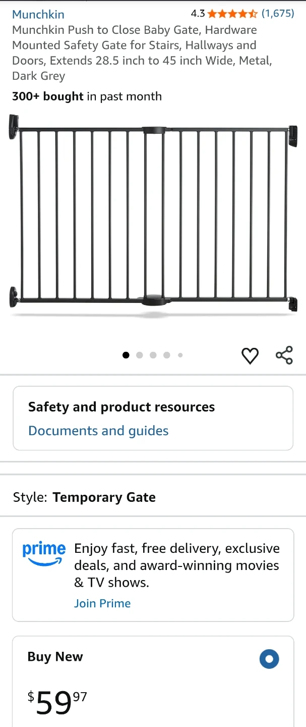 Munchkin Baby Gate- 29"x28.5"-45" - photo 3