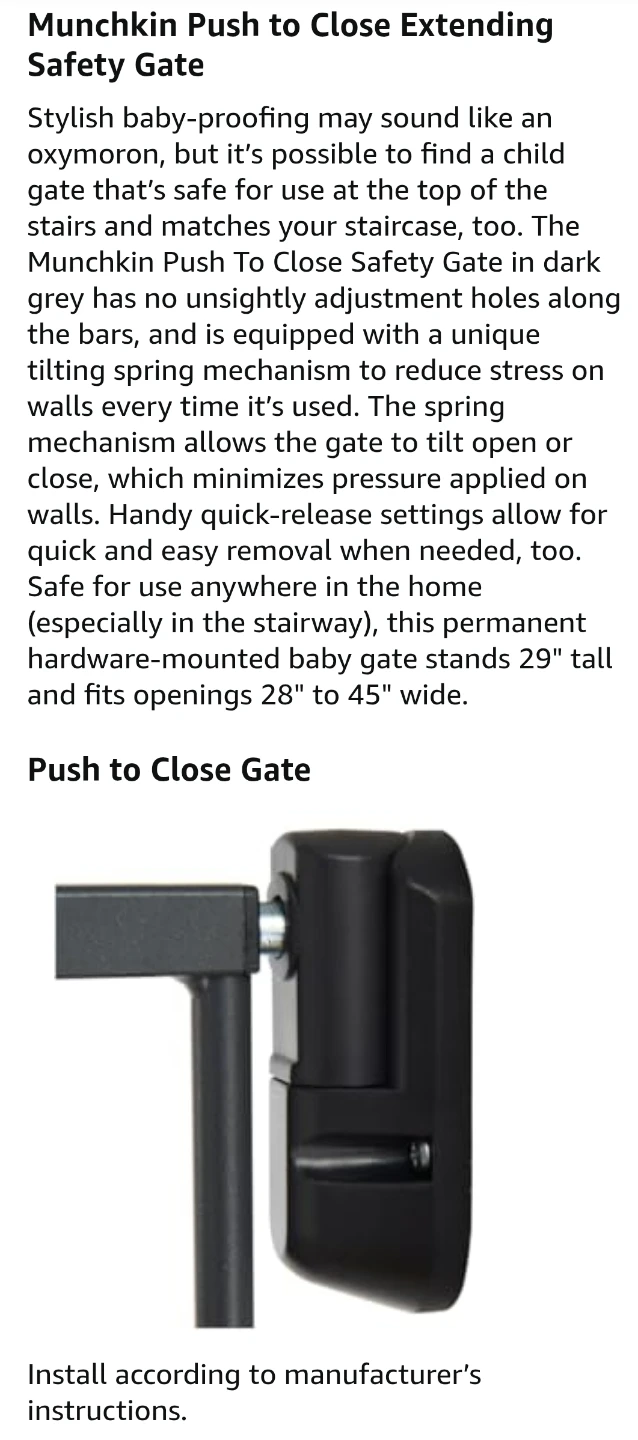 Munchkin Baby Gate- 29"x28.5"-45" - photo 5