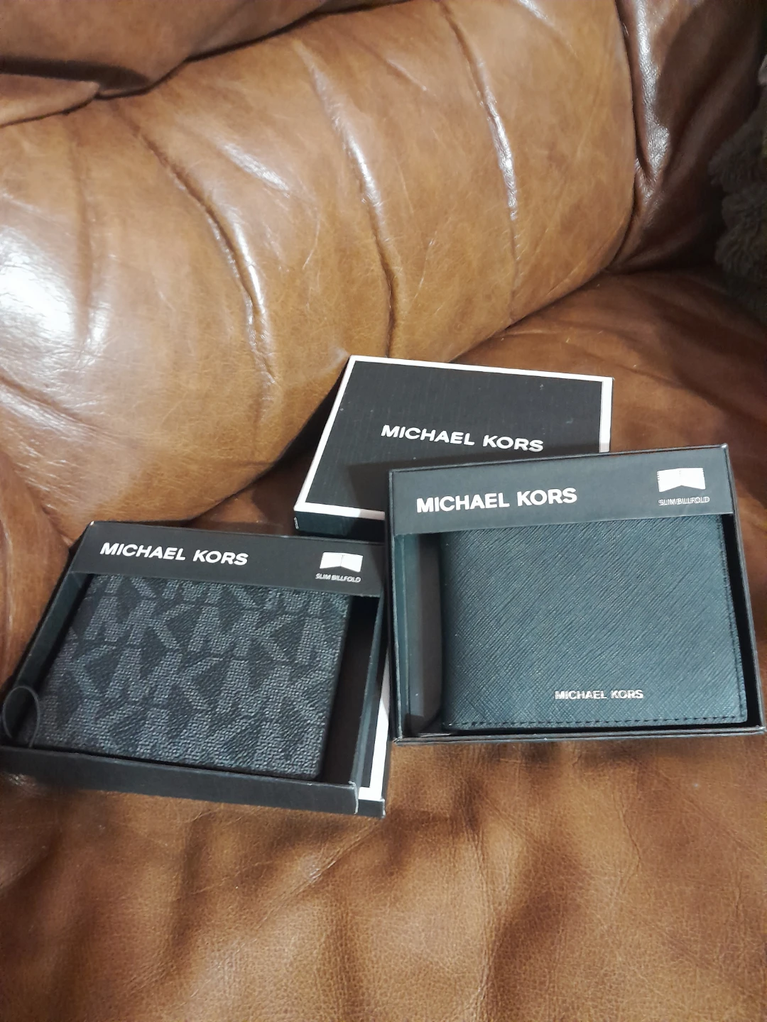 Michael Kors Slim Billfold Wallets  Black