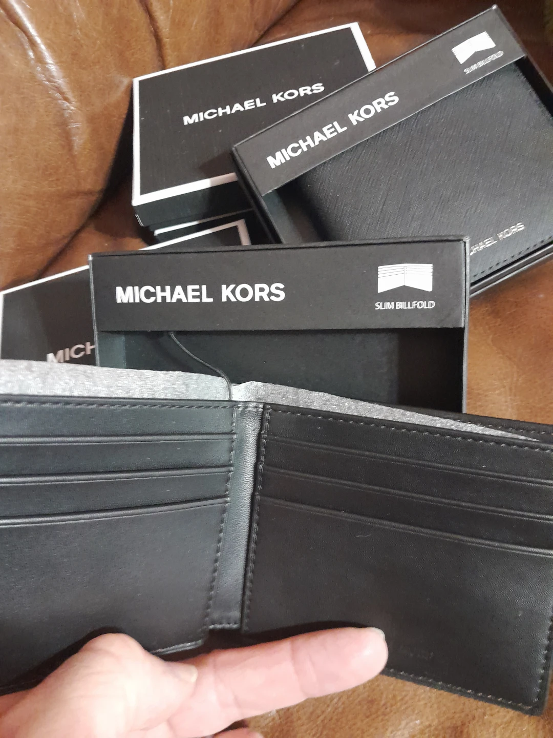 Michael Kors Slim Billfold Wallets  Black - photo 2