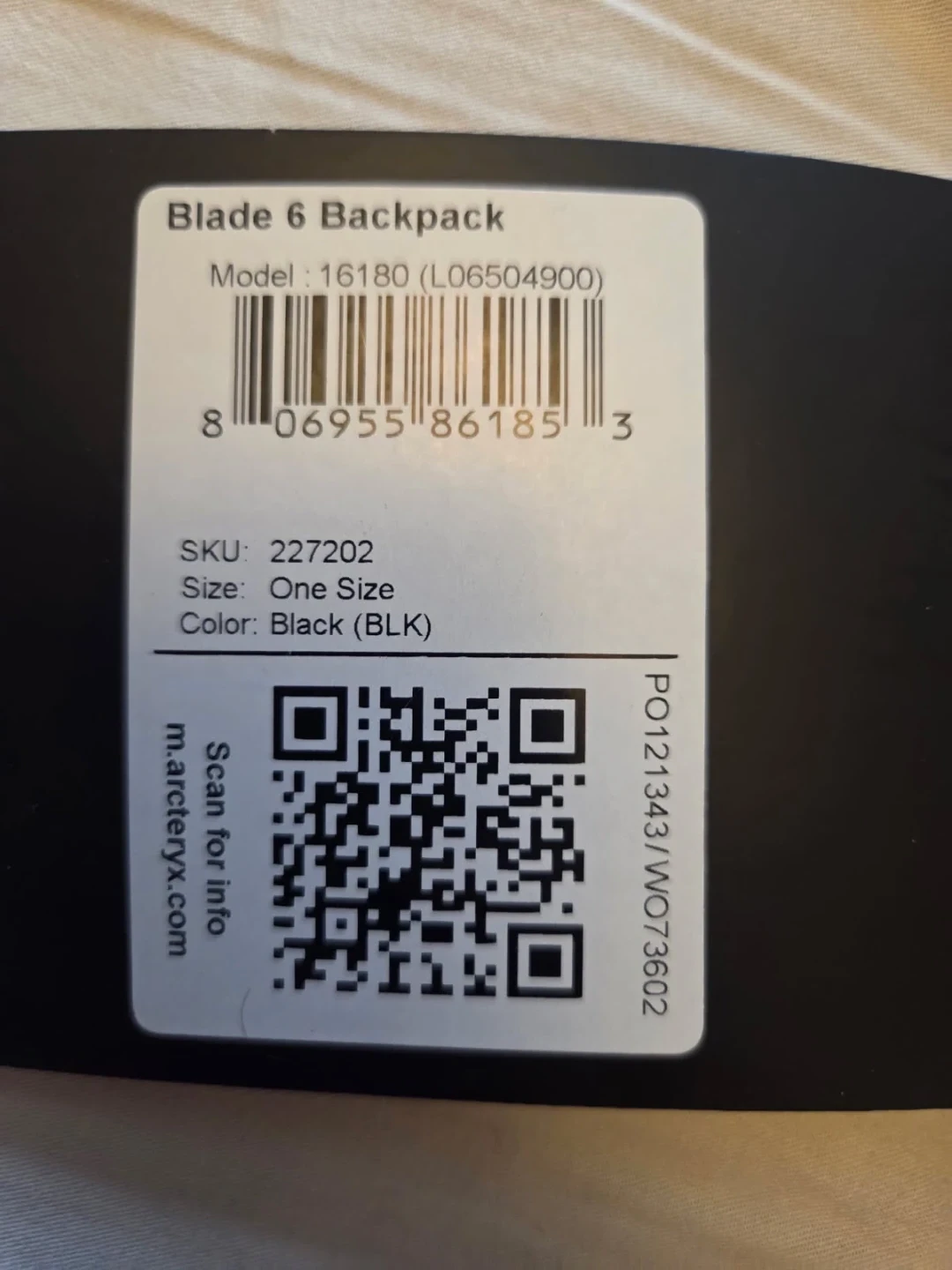 Arc'teryx Blade 6 Backpack - Black - photo 3