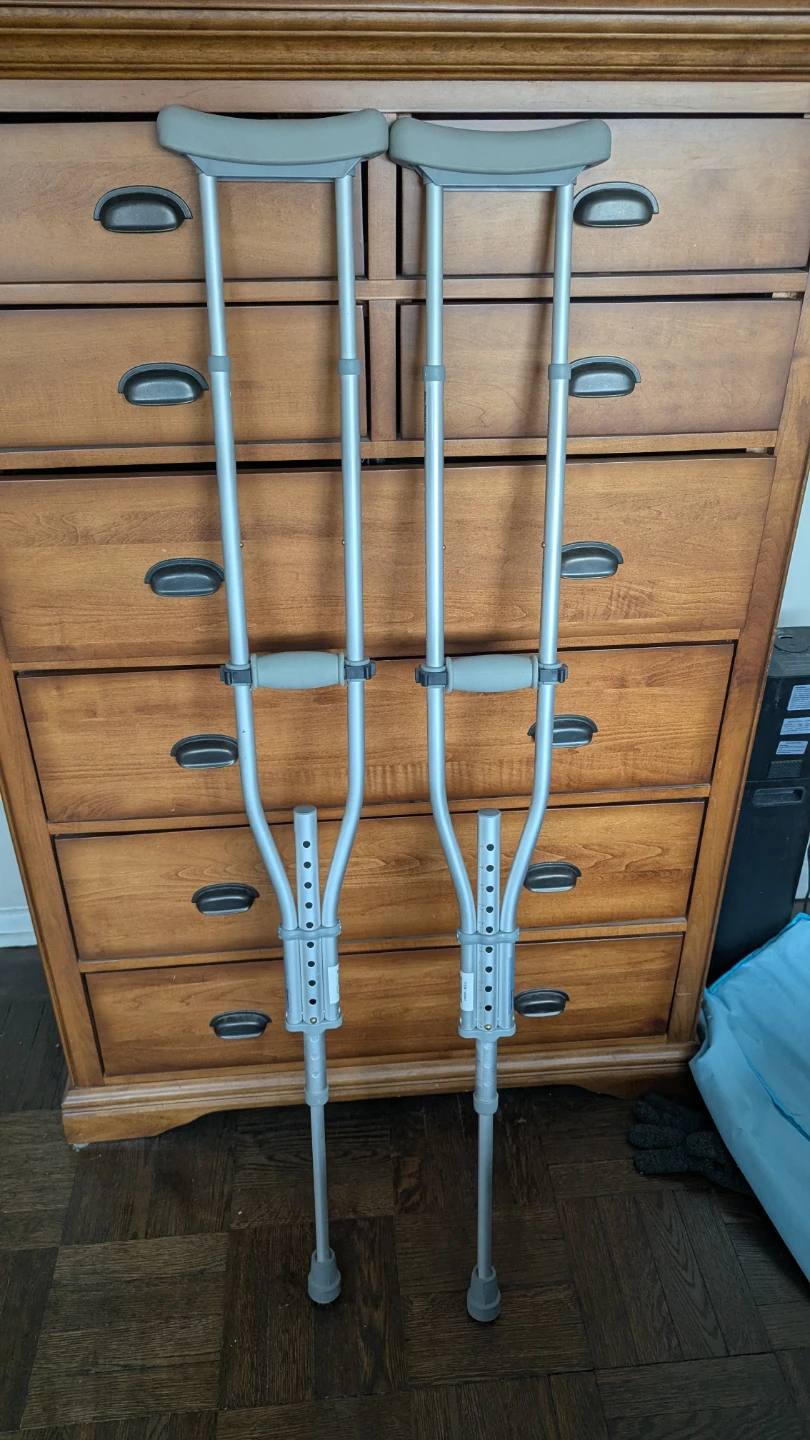 Pair of Silver Crutches