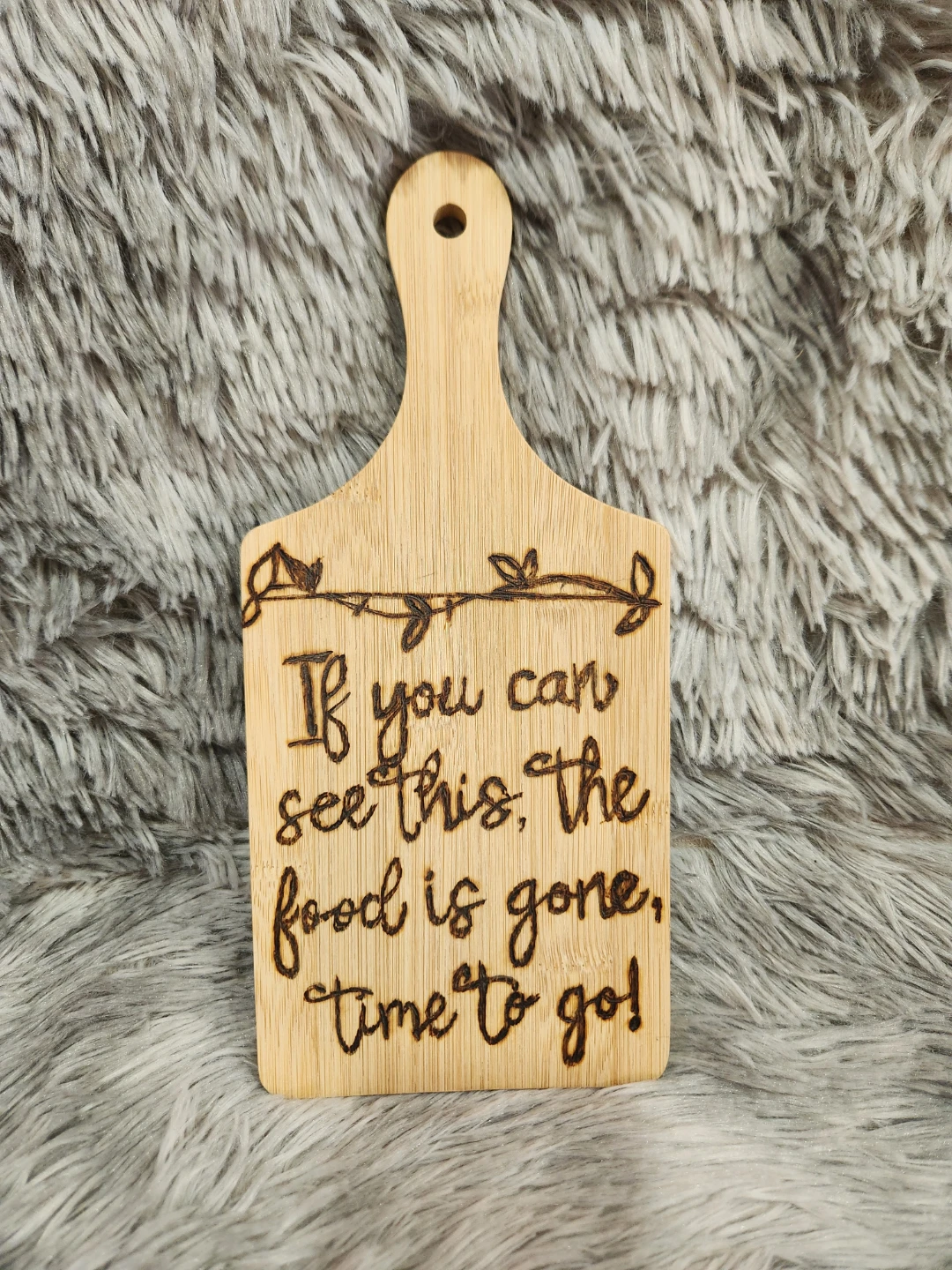 Bamboo Cutting Board with Funny Quote