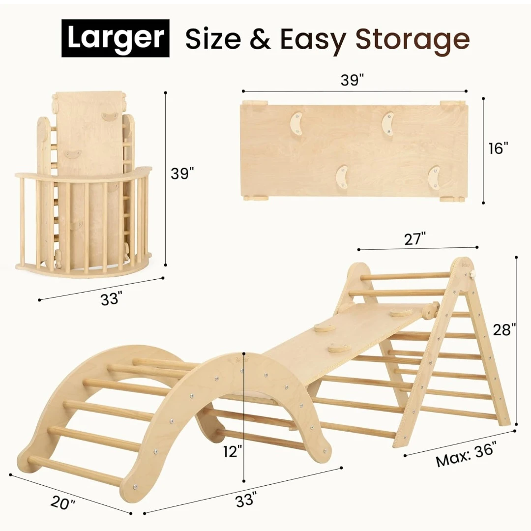 Belleur Wooden Climbing Triangle Arch Set