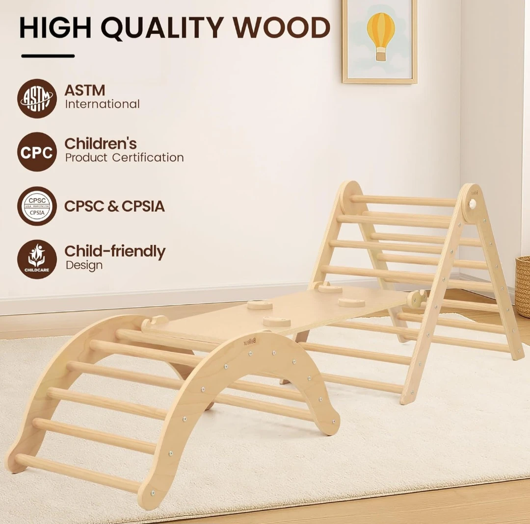 Belleur Wooden Climbing Triangle Arch Set - photo 3
